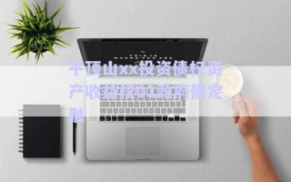 平頂山xx投資債權資產(chǎn)收益權01政府債定融 平頂山xx投資債權資產(chǎn)收益權01政府債定融