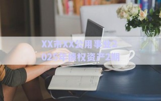 XX市XX公用事業(yè)2025年債權資產(chǎn)2期 XX市XX公用事業(yè)2025年債權資產(chǎn)2期