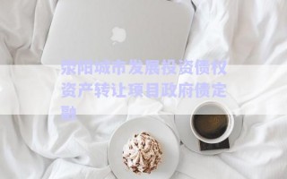 滎陽(yáng)城市發(fā)展投資債權(quán)資產(chǎn)轉(zhuǎn)讓項(xiàng)目政府債定融