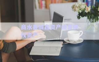 商水縣城鑫資產(chǎn)經(jīng)營債權資產(chǎn) 商水縣城鑫資產(chǎn)經(jīng)營債權資產(chǎn)