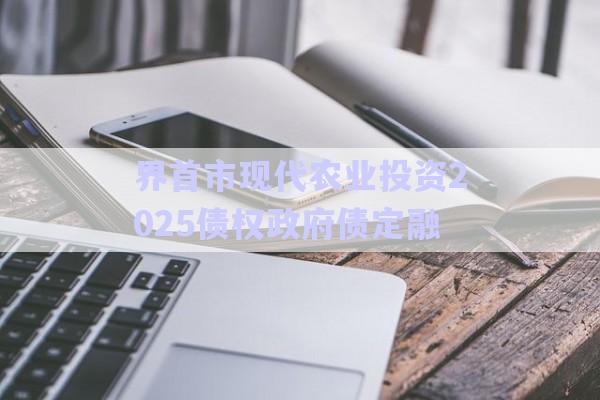 界首市現(xiàn)代農(nóng)業(yè)投資2025債權政府債定融-第1張圖片-政信固收網(wǎng)